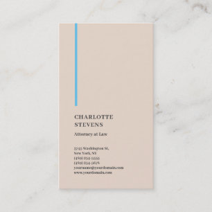 Advokat vid Lag-Trendiget Minimalistisk Elegant en Visitkort