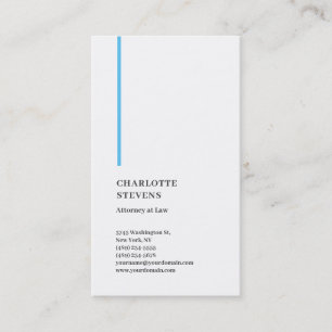 Advokat vid Lag-Trendiget Minimalistisk Elegant en Visitkort