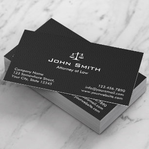 Advokat vid Law Black Carbon Fiber Lawyer Visitkort