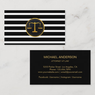 Advokat vid Law Guld Modern Rand advokat Visitkort