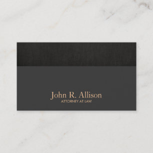 Advokat vid Law Simple Classic Black Visitkort