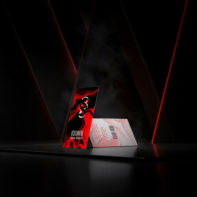Advokat visitkort Business Card _ röd (Skapare uppladdad)