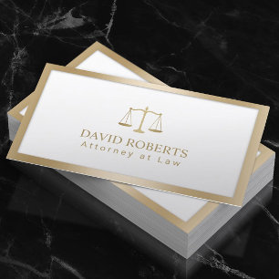 Advokatadvokat  för Justice Modern Gold Foil Visitkort