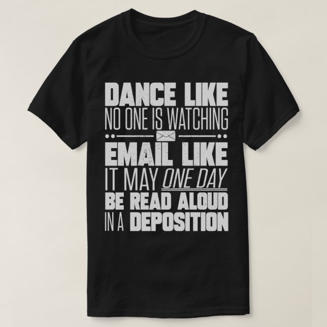 Advokatadvokat Gift Deposition 1 T Shirt (Design framsida)