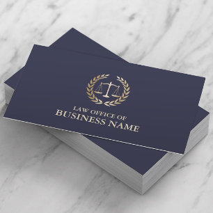 Advokatadvokat Guld om Rättsväsendets Elegant Visitkort