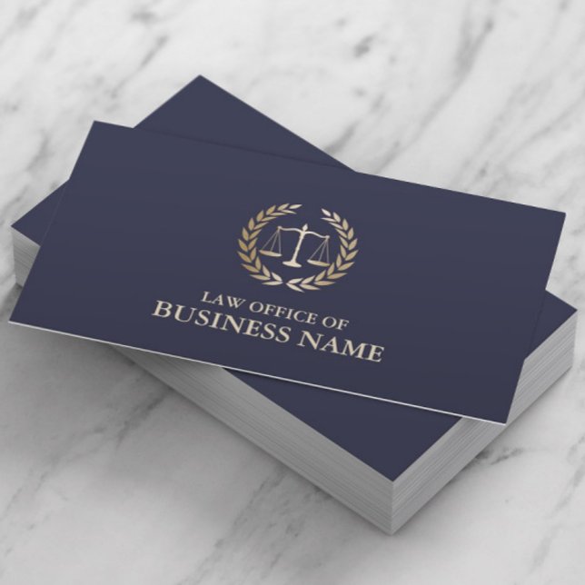Advokatadvokat Guld  om Rättsväsendets Elegant Visitkort (Skapare uppladdad)