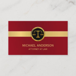 Advokatadvokat Guld om Rättsväsendets Elegant Visitkort