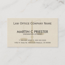 Advokatadvokat i Beige och Grått Rand Struktur Visitkort