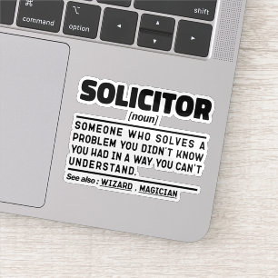 Advokatadvokat i Coolan Noun Definition på Law Fun Klistermärken