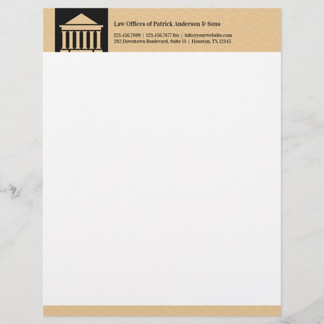 Advokatadvokat Letterhead Brevhuvud (Framsida)
