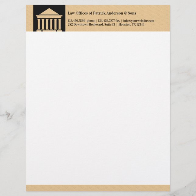 Advokatadvokat Letterhead Brevhuvud (Framsida)