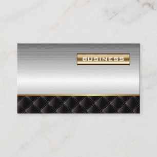 Advokatadvokat Luxury Guld Label Faux Metall Visitkort