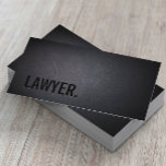 Advokatadvokat Minimalist Professionell Bold Visitkort<br><div class="desc">Professionell Mörk Affärskort för advokat/advokat.</div>