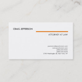 Advokatadvokat Modern, konsult för vitOrange Visitkort