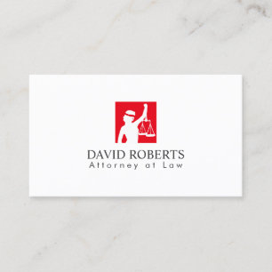 Advokatadvokat Modern Red Dam Justice Logotyp Atto Visitkort