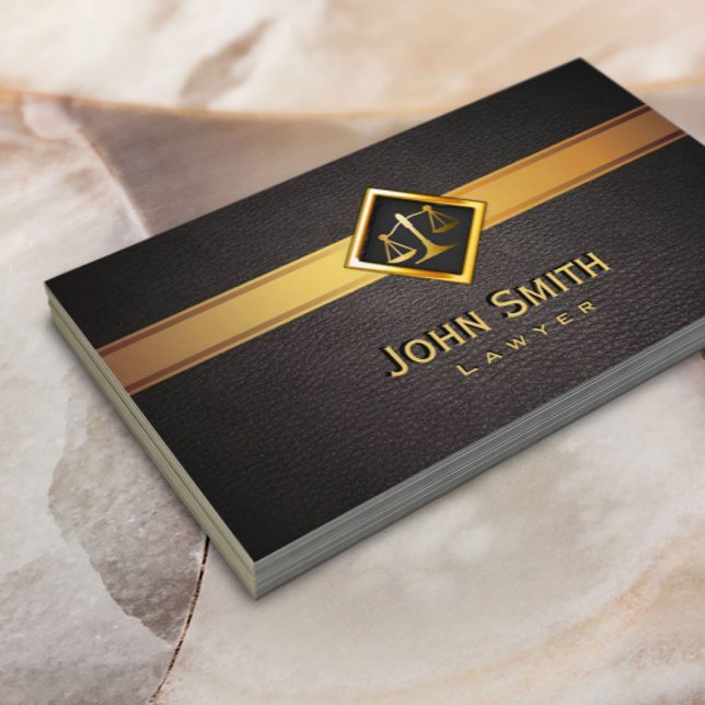 Advokatadvokat Professionl Guld  Elegant Visitkort (Skapare uppladdad)