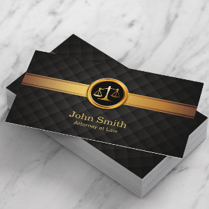 Advokatadvokat vid Lag Luxury Guld Stripe Visitkort