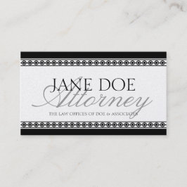 Advokatadvokatadvokatfirman Silver Script Black Gu Visitkort