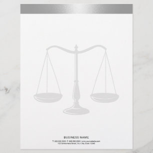 Advokatadvokaten silver Gräns,  advokat vid jurid Brevhuvud