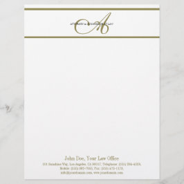 Advokatbrevhuvudguld skrivar - MatchBusinessCard Brevhuvud