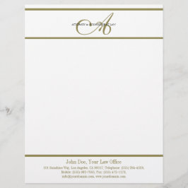 Advokatbrevhuvudguld skrivar - MatchBusinessCard Brevhuvud