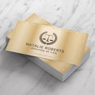 Advokatbyrå i Modern Guld Ram Visitkort