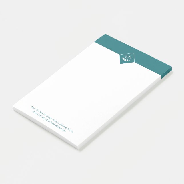 Advokatbyråadvokat Theme Sticky Post Memo Notes Post-it Block (Vinklad)