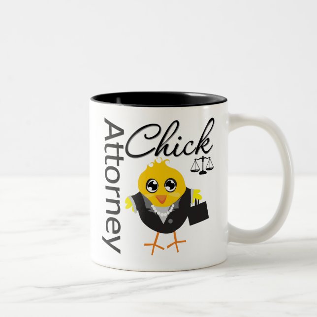 Advokatchick v2 Två-Tonad mugg (Höger)