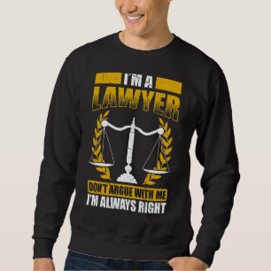 Advokaten i Law Student Law School Student pågår Lång Ärmad Tröja