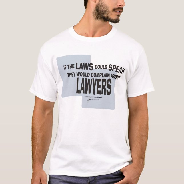 Advokaten Joke ljuger lögnare anti-advokat-domare Tee (Framsida)