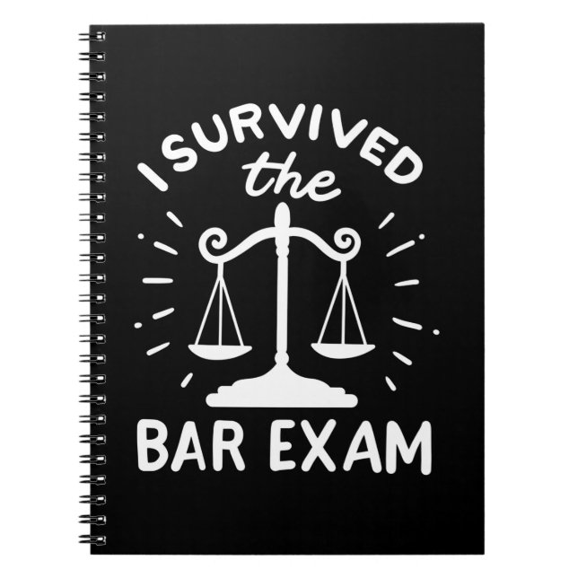 Advokaten Överlevde Pub Exam Anteckningsbok (Framsidan)