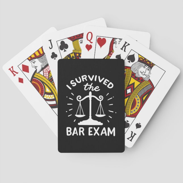 Advokaten Överlevde Pub Exam Casinokort (Baksidan)