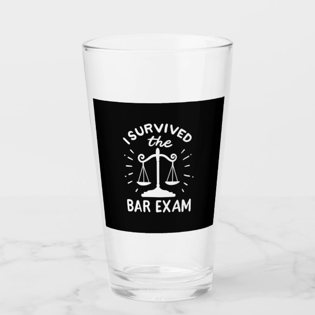 Advokaten Överlevde Pub Exam Glaskopp (Framsida)
