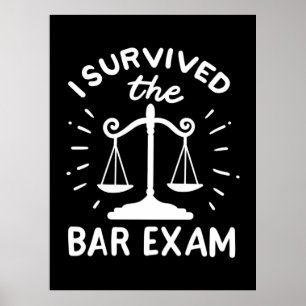 Advokaten Överlevde Pub Exam Poster