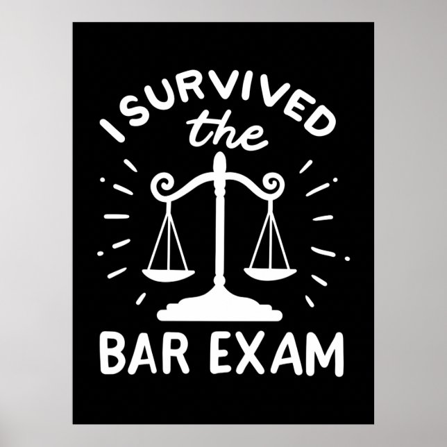 Advokaten Överlevde Pub Exam Poster (Framsidan)