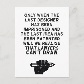 Advokater kan inte dra! vykort