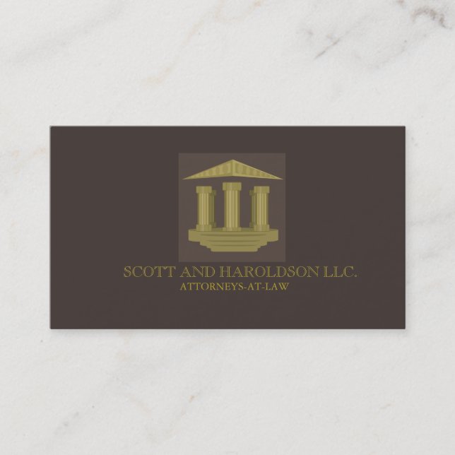 Advokatfirman Attorney at Law Lawyer Affärskort Visitkort (Framsida)