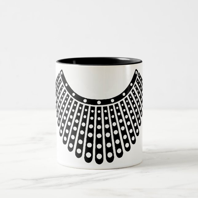 Advokatgåva, Dissent collar RBG Ruth Bader Två-Tonad Mugg (Center)