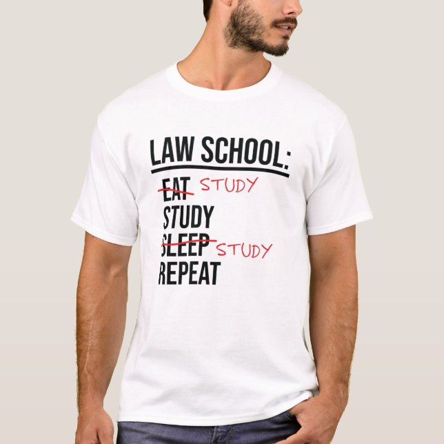 Advokatjurist i Student vid Lag Study T Shirt (Framsida)