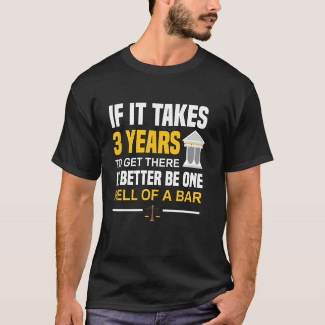 Advokatlagen Student Pub Exam Studenten T Shirt (Framsida)