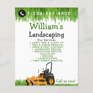 Advokatmower Mwing Cshing Services, Gräsmatta Care Flygblad