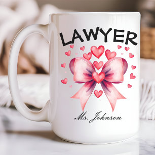 Advokatpresent till personligen, Lawyer Valentine  Kaffemugg
