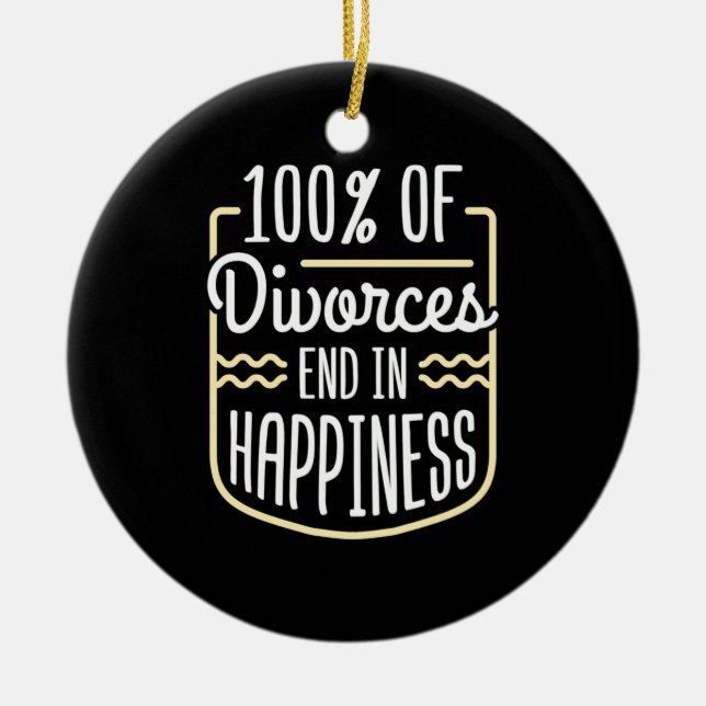 Advokatskilsmässor slutar i lycka julgransprydnad keramik (Framsidan)