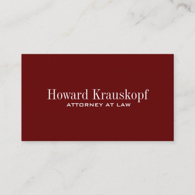 Advokatvisitkortar Visitkort (Framsida)