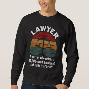 Advyer Definition Law Firm Attorney Lawyer Lång Ärmad Tröja