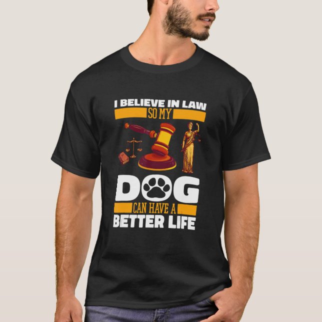 Advyer Hund Jurist Law Attorney Lawyer T Shirt (Framsida)