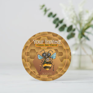 Adworthy honey Bee Inbjudningar