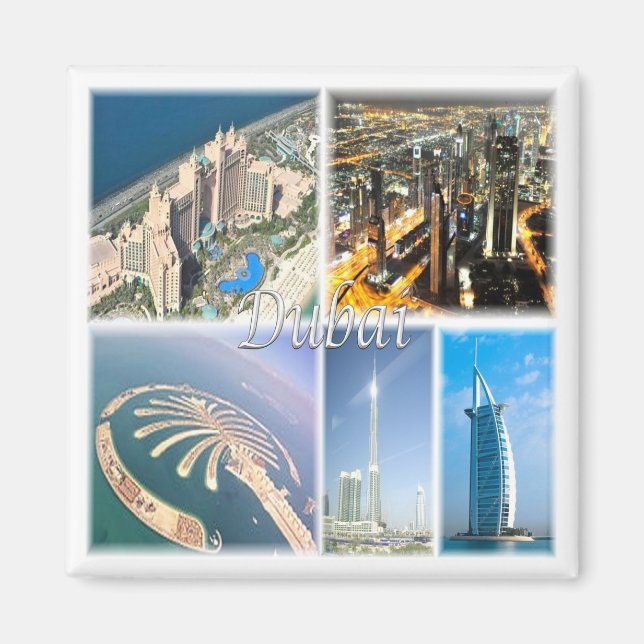 AE007 DUBAI, Förenade Arabemiraten, Asien, Fridge Magnet (Framsidan)