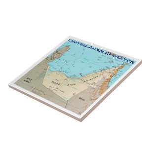 AE026 KARTA, Förenade Arabemiraten, Förenade Arabe Kakelplatta