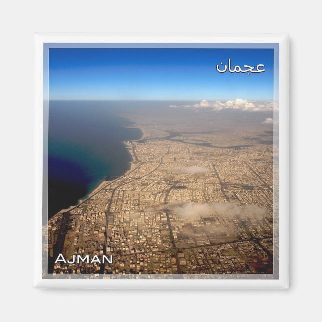 AE051 AJMAN City, Förenade Arabemiraten, Fridge Magnet (Framsidan)